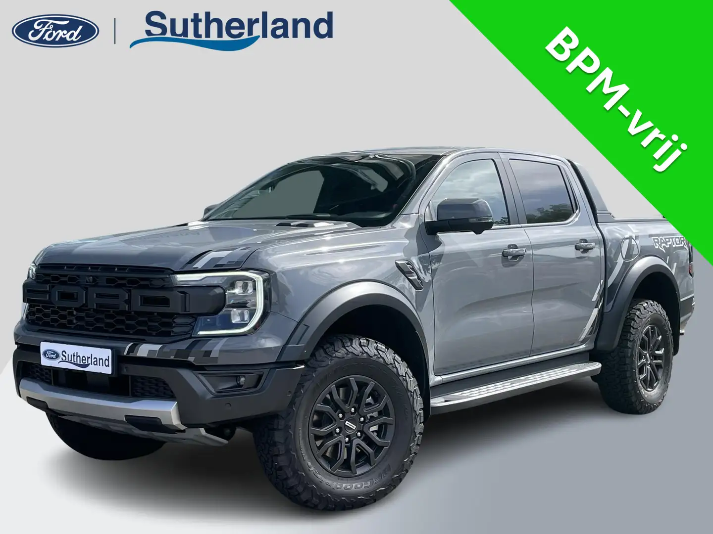 Ford Ranger Raptor 3.0 EcoBoost 288pk V6 Automaat Rijklaar! | Conquer Grijs - 1