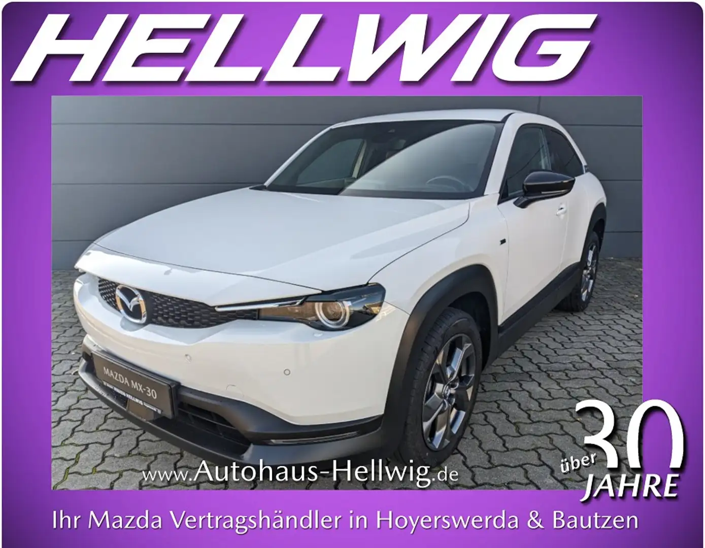 Mazda MX-30 e-SKYACTIV EV Advantage Industrial Vintage Matrix- Blanc - 1