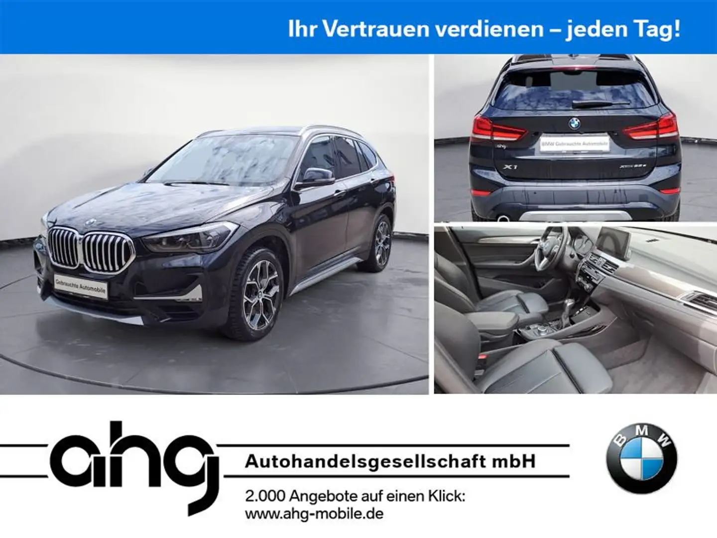 BMW X1 xDrive25e xLine Steptronic Aut. Klimaaut. AHK Black - 1