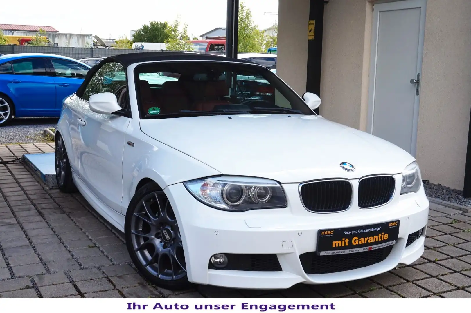 BMW 125 i Cabrio M-Sport*Navi Pro~KeyGo~H&K~Gel. Blanc - 1