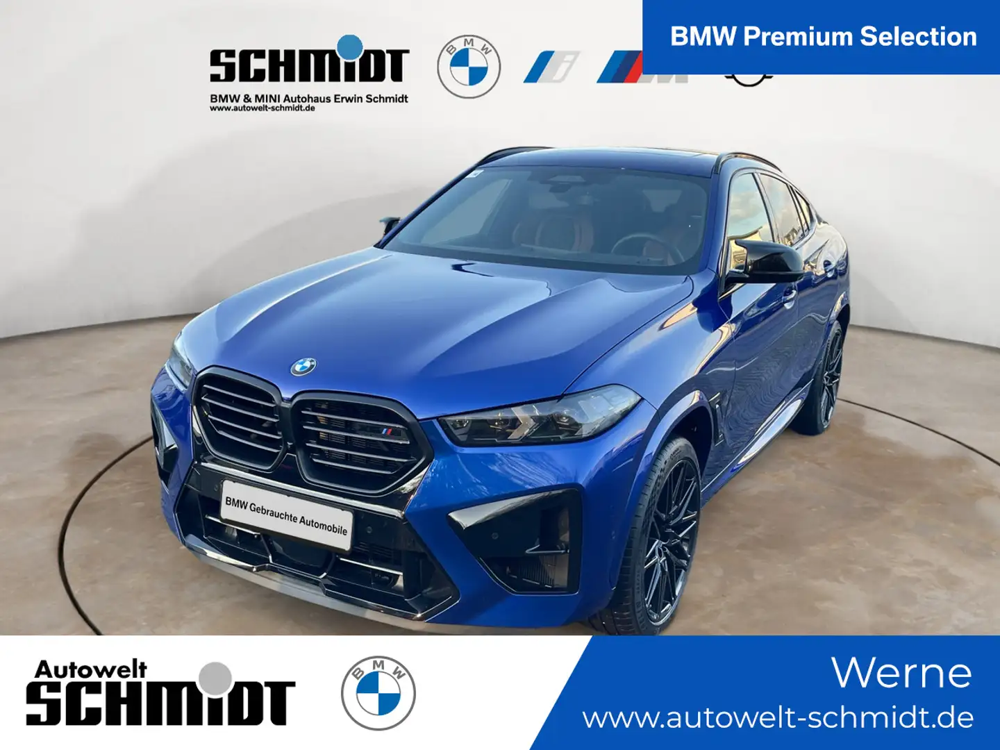 BMW X6 M Competition + Innovationspaket + Panorama Blau - 1