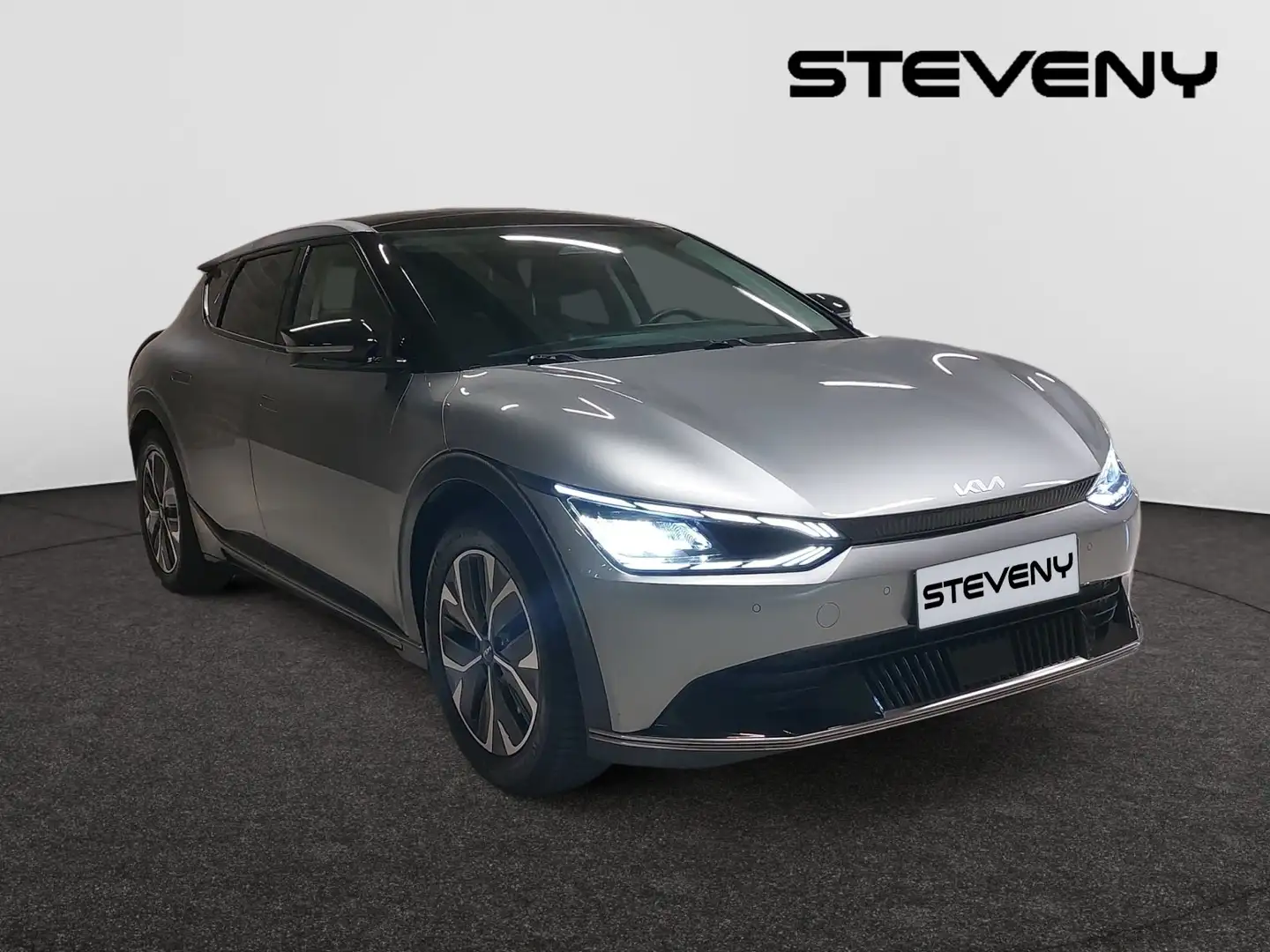 Kia EV6 EARTH 77.4 kWh RWD 228CV *CUIR*GPS*TOIT OUVRANT* Gris - 2