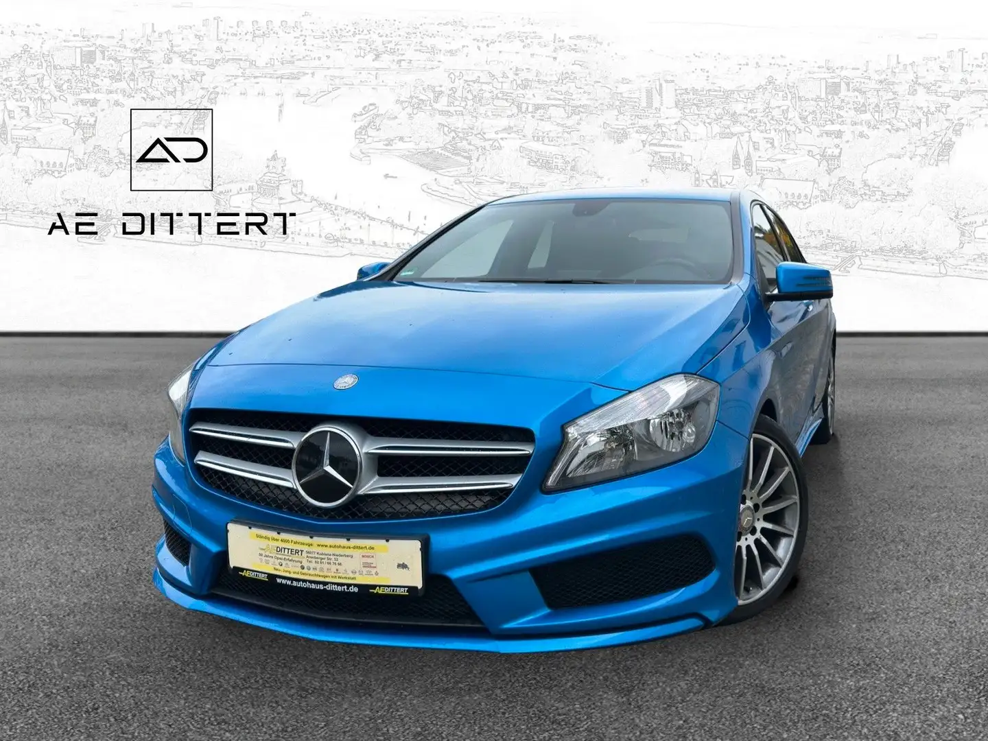 Mercedes-Benz A 200 A -Klasse A 200 +AMG+KARDON+1.HAND+SHZ+ Bleu - 1