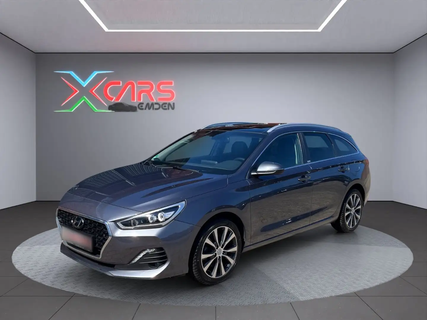 Hyundai i30 1.6CRDI Premium/Pano/Automatik/Memory/Leder Gris - 1