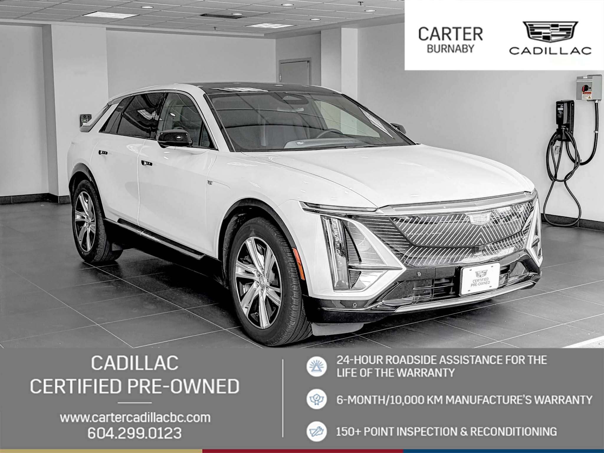 White 2024 Cadillac LYRIQ SUV / Crossover Rear-Wheel Drive 1-Speed Automatic