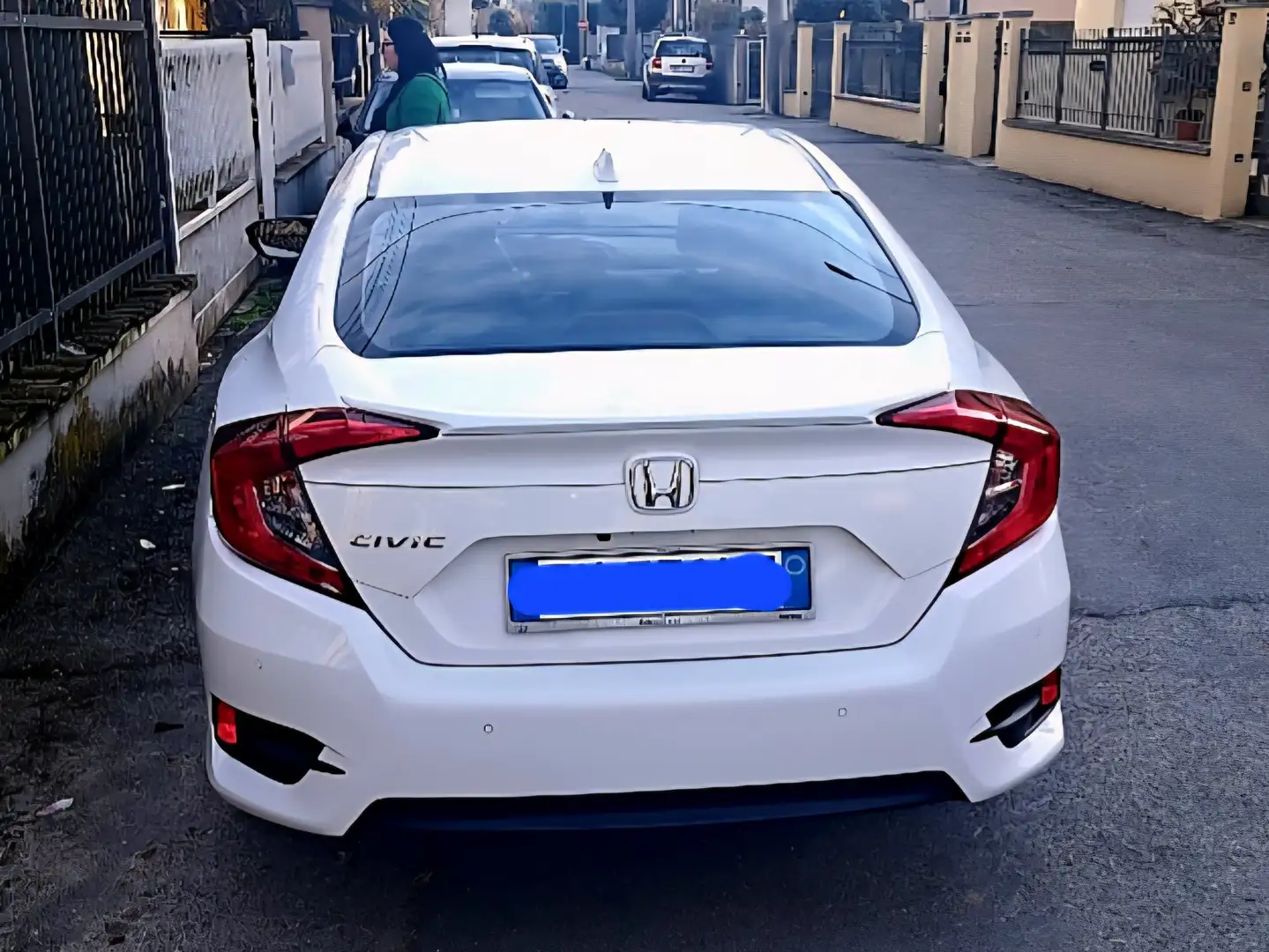 Honda Civic 1.5 turbo benzina 182cv 5p Bianco - 1