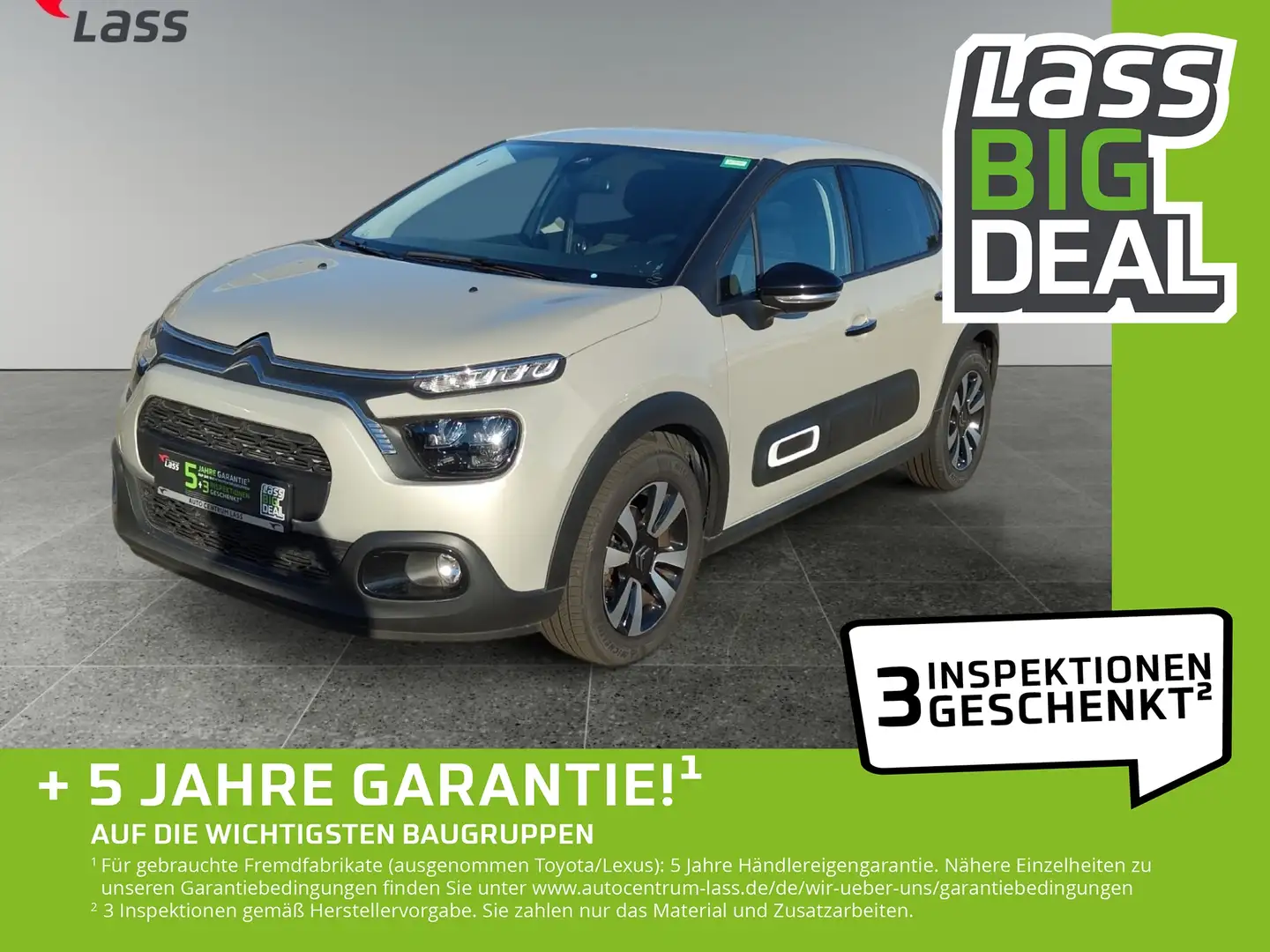 Citroen C3 1.2 PureTech 110 Max Matrix AUT DynLicht Kam. Beige - 1