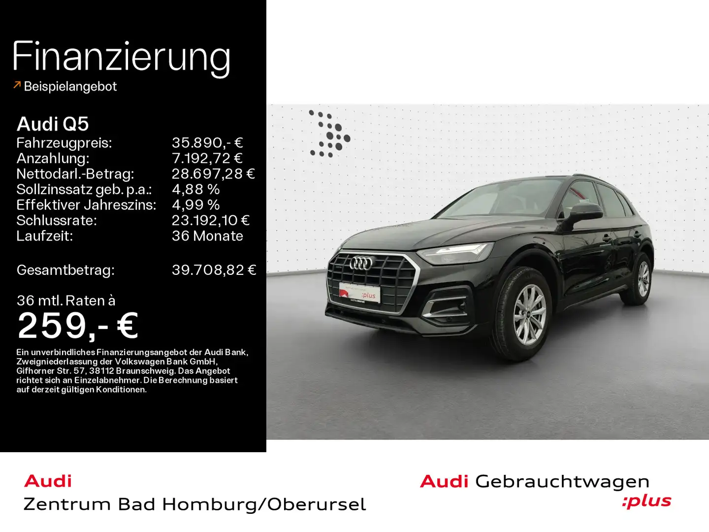 Audi Q5 40 TDI quattro*Navi*LED*Alu*PDC*Virtual Cockp Schwarz - 1