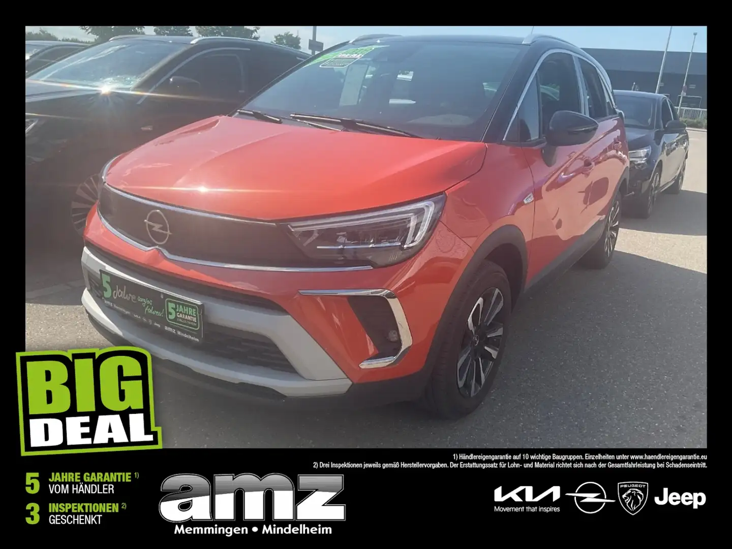 Opel Crossland 1.2 Turbo Elegance *Navigation*Tempomat Oranje - 1