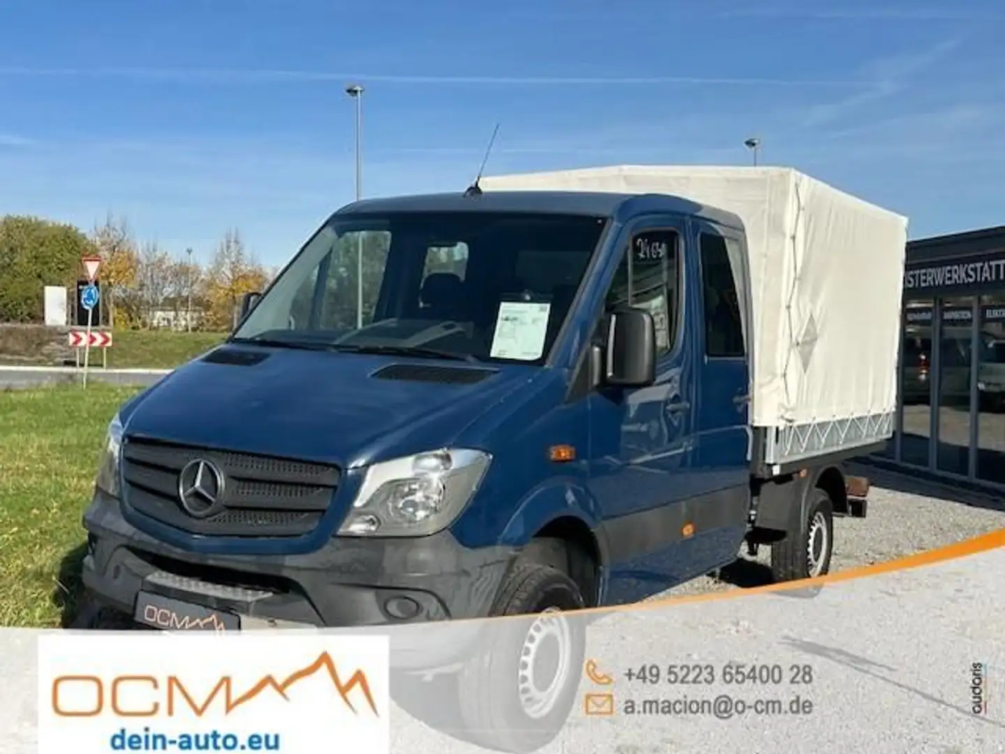 Mercedes-Benz Sprinter 316 CDI 4x4 DoKa Plane Klima Blau - 1