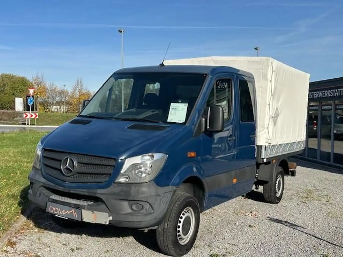 Mercedes-Benz Sprinter 316 CDI 4x4 DoKa Plane Klima Blau - 2