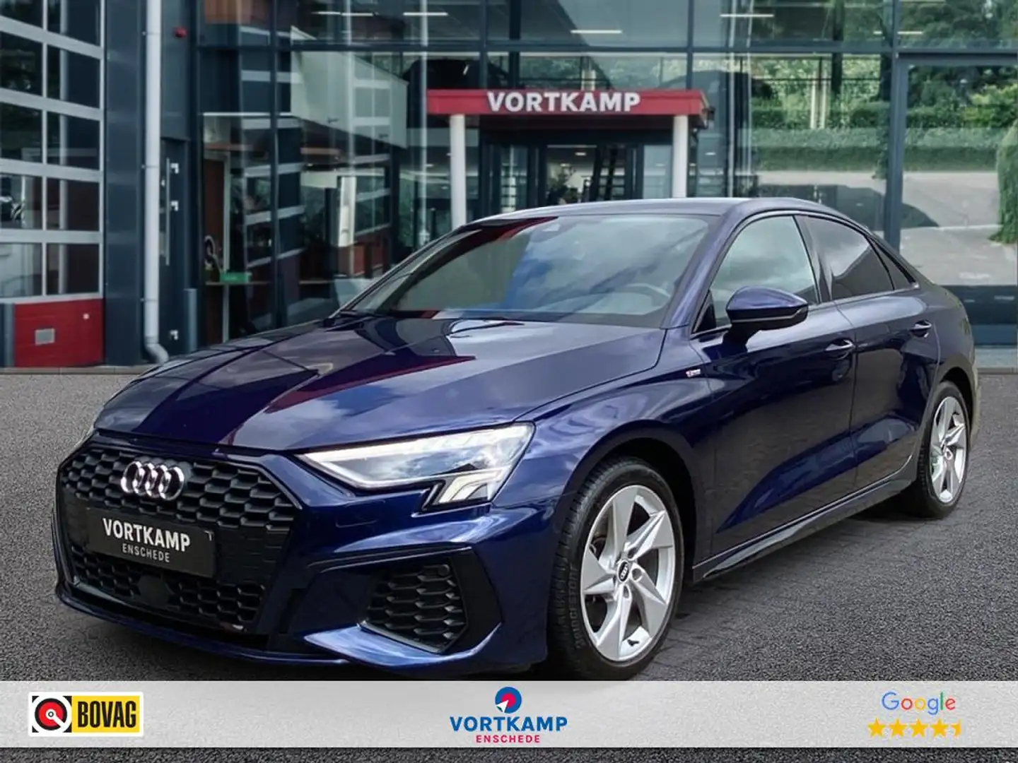 Audi A3 30 TFSI S-LINE MATRIX-LED/PDC/STOELVERW/PDC/NAVI Blauw - 1