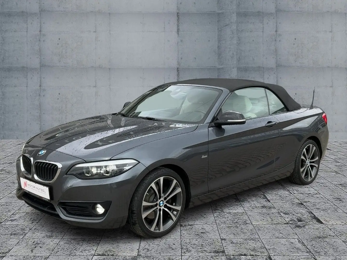 BMW 220 d Cabrio SPORT LED+NAVI+SHZ+2xPDC+GRA+DAB+17" Gri - 2