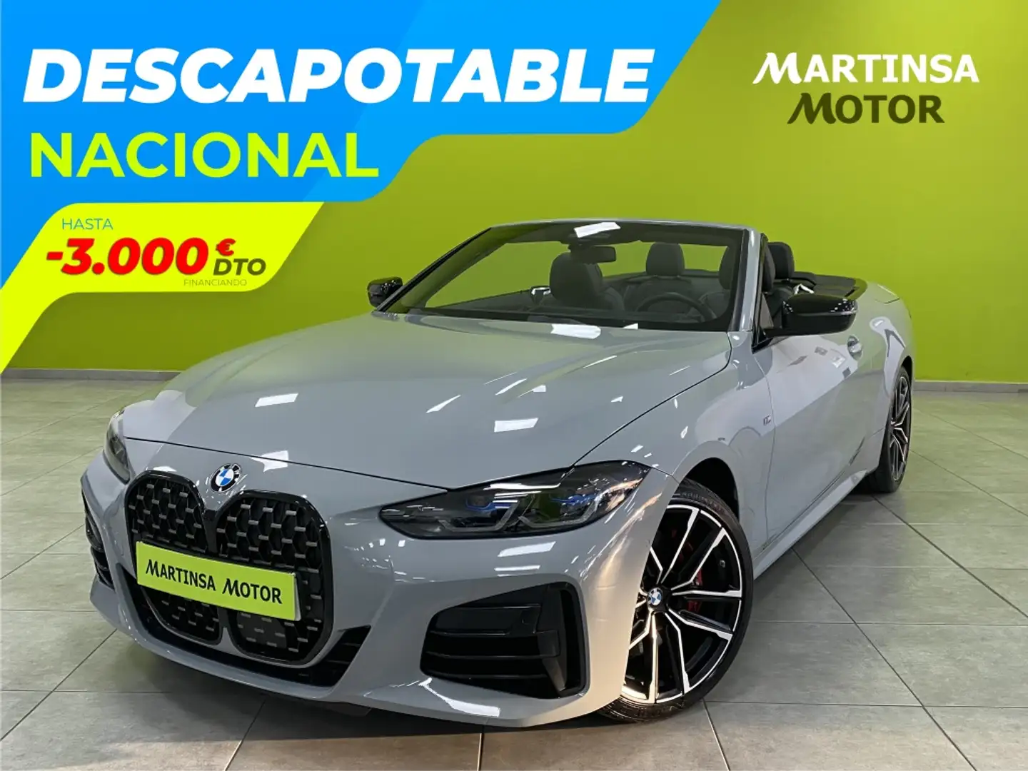 BMW 440 M440dA xDrive Cabrio M Sport Pro Gris - 1