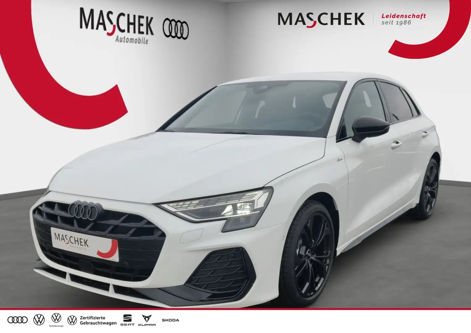 Audi A3 Sportback S-Line 35TDI UPE 54.620.- 5JGar LED Kame Weiß - 1