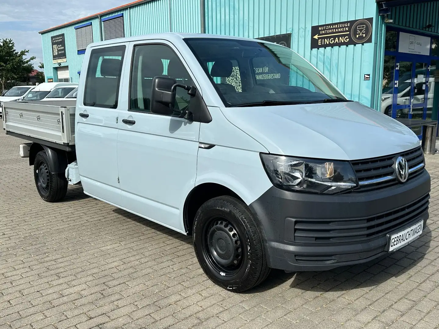 Volkswagen T6 Transporter T6 Pritsche DOKA 150PS/1HD+SCHECKH+GRA+AHK+KLIMA Grau - 1