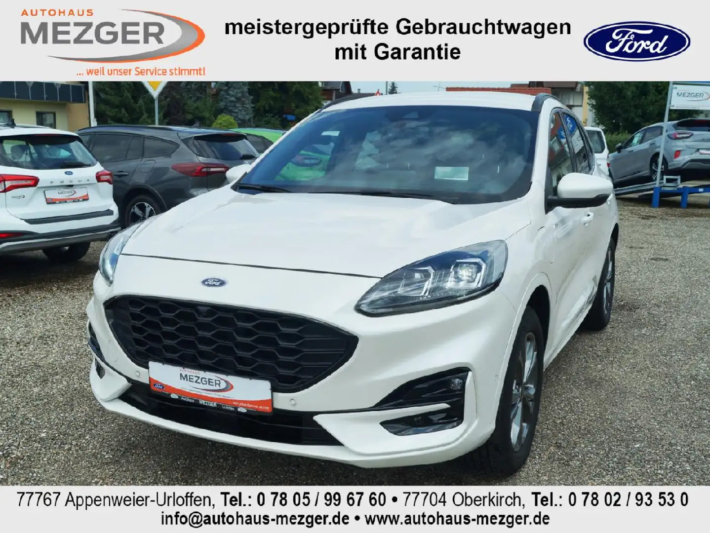 Ford Kuga Plug-In Hybrid ST-Line X Weiß - 1