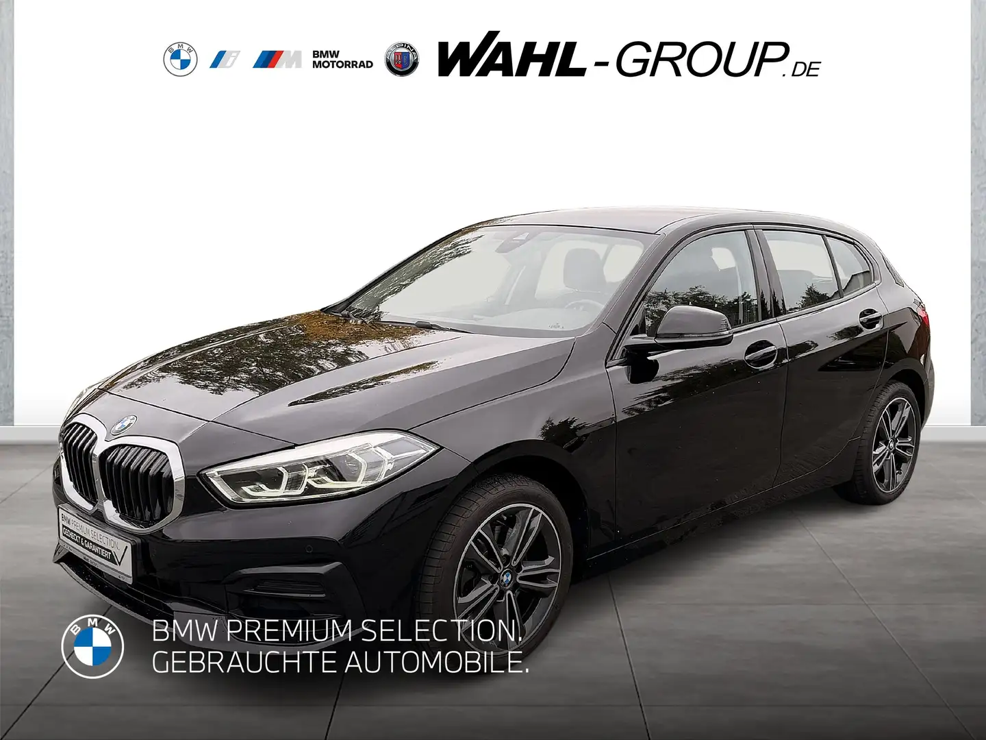 BMW 118 i Sport Line LED Navi PDC SHZ ActiveGuard+ Schwarz - 1