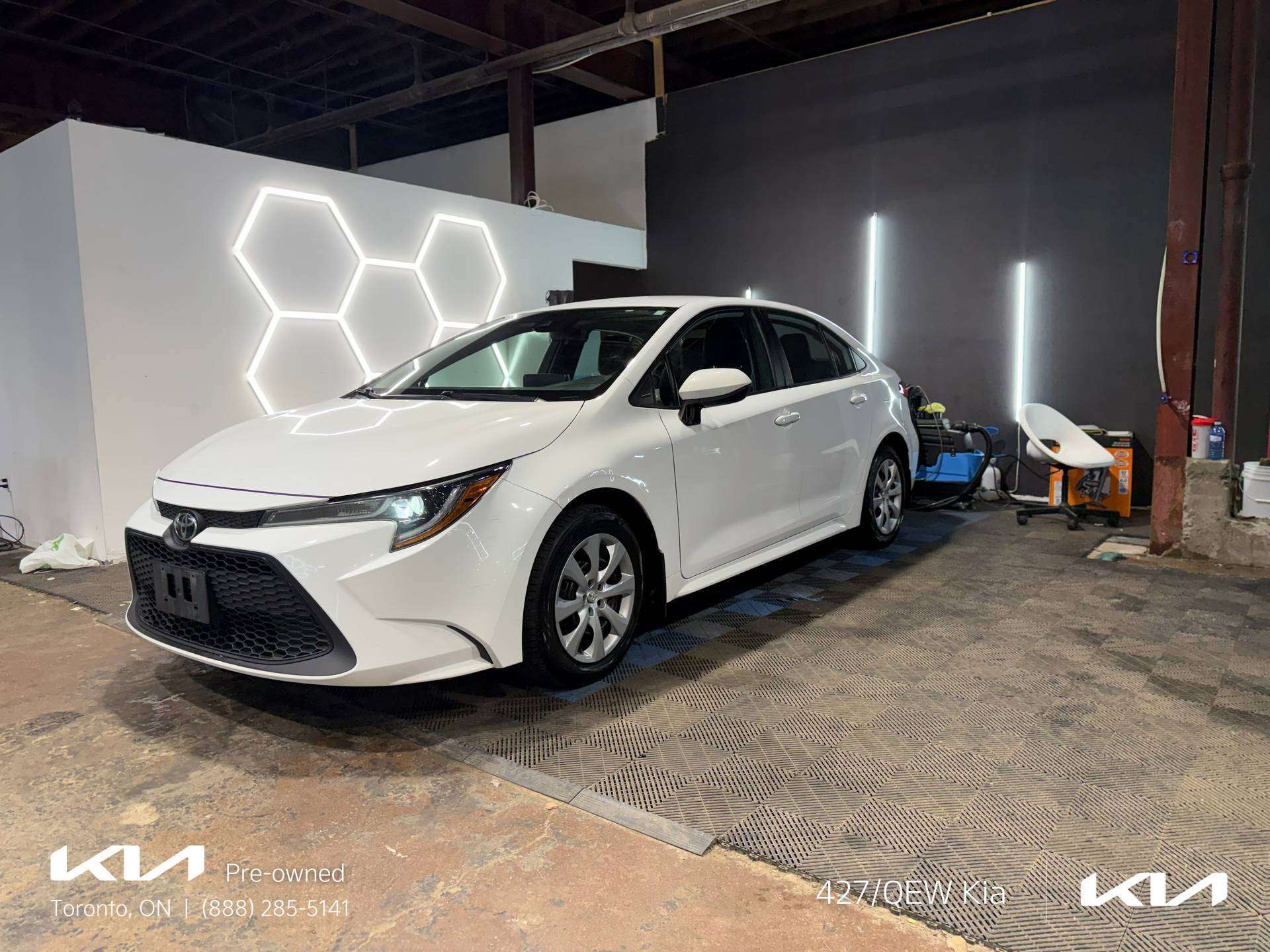 White 2020 Toyota Corolla Sedan Front-Wheel Drive Automatic