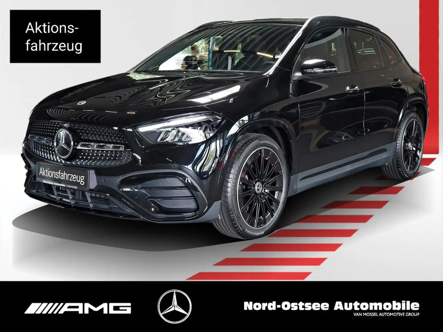 Mercedes-Benz GLA 180 AMG EDITION NIGHT PANO AHK KEYLES 20-ZO Negro - 1