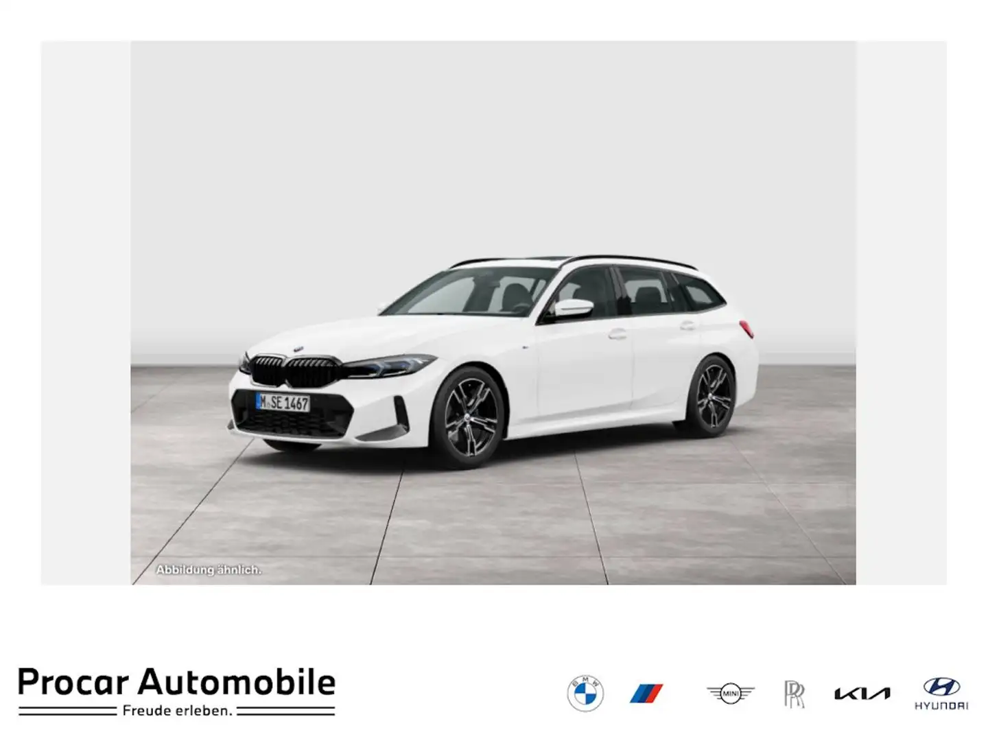 BMW 318 i Touring M Sport HUD+PANO+RFK+NAVI+LED+H&K Weiß - 1