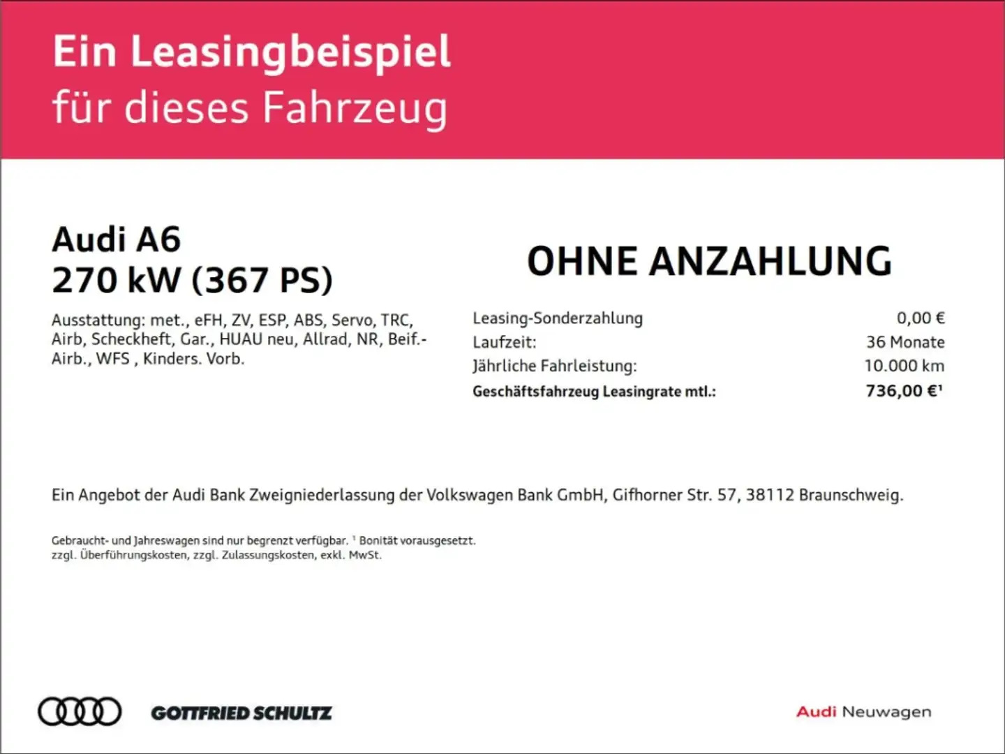 Audi A6 Limousine TFSI quattro 270 kW Stronic Grigio - 2