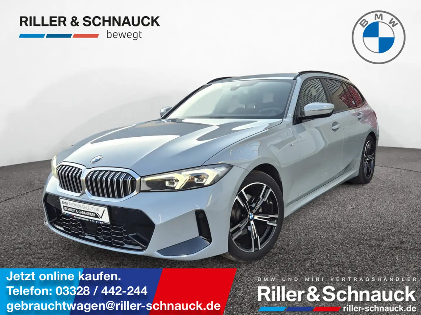 BMW 320 d Touring xDrive M Sport ACC+KAM+LED+NAVI+ Grau - 1