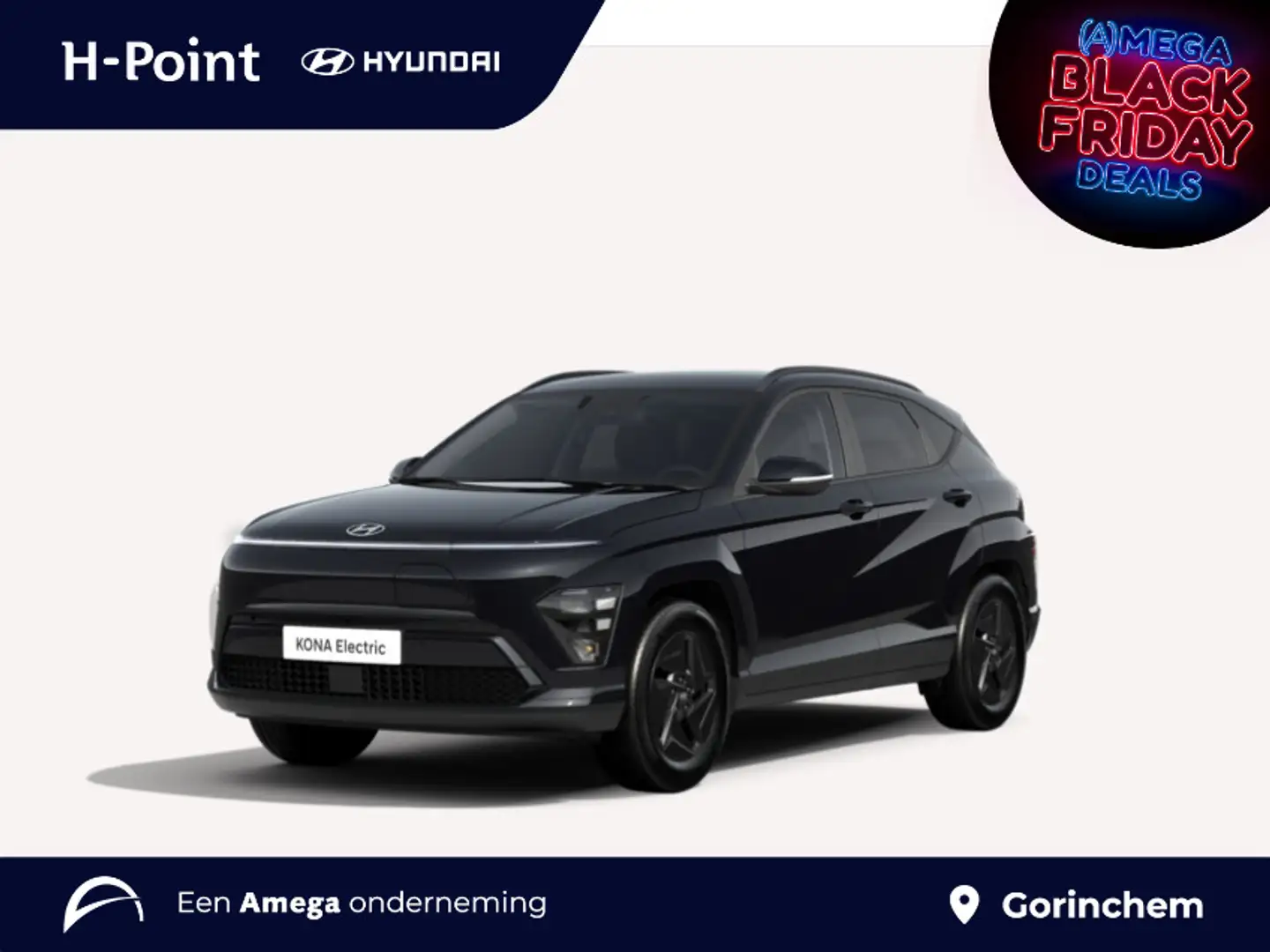 Hyundai KONA Electric Long Range Pure Edition 64.8 kWh | €2000 Noir - 1