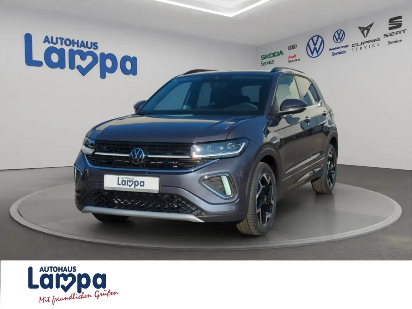 Volkswagen T-Cross R-Line 1.0 TSI DSG AHK,NAV,SHZ,RFK,Matrix-LED Grau - 2