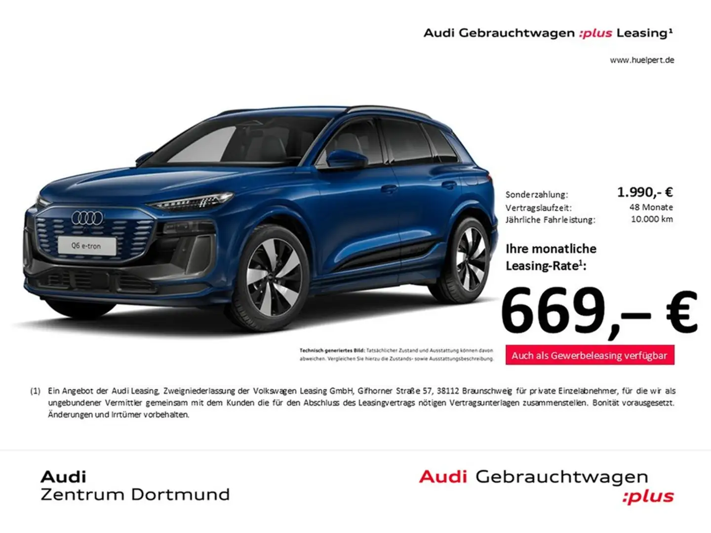 Audi Q6 e-tron quattro S LINE 360°CAM ACC LM20 MATRIXLED Blau - 1