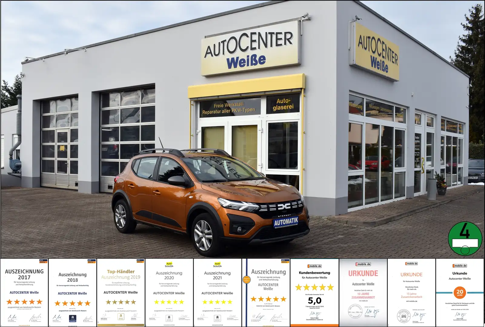 Dacia Sandero Stepway Expression Automatik Garantie Orange - 1