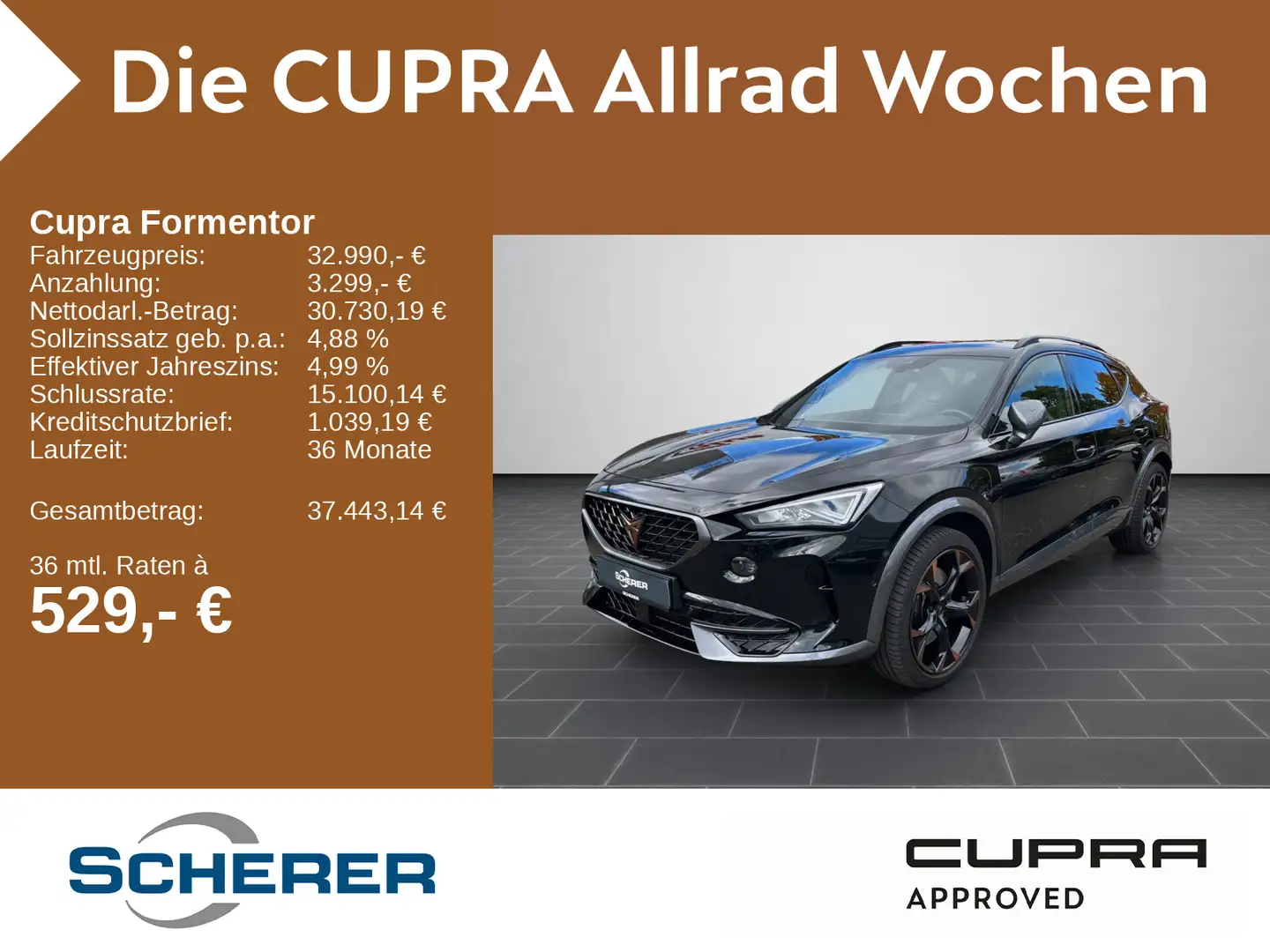 CUPRA Formentor VZ 2.0 TSI 4DRIVE DSG Rückfahrkamera Schwarz - 1