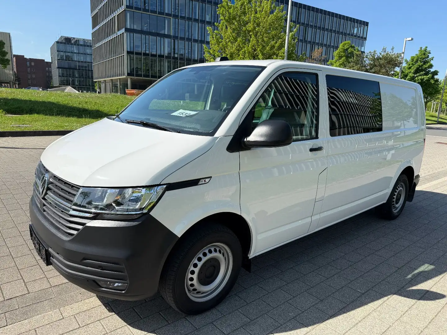 Volkswagen T6 Transporter T6.1 Kasten Doka PLUS Kombi Mixto DSG Blanc - 1