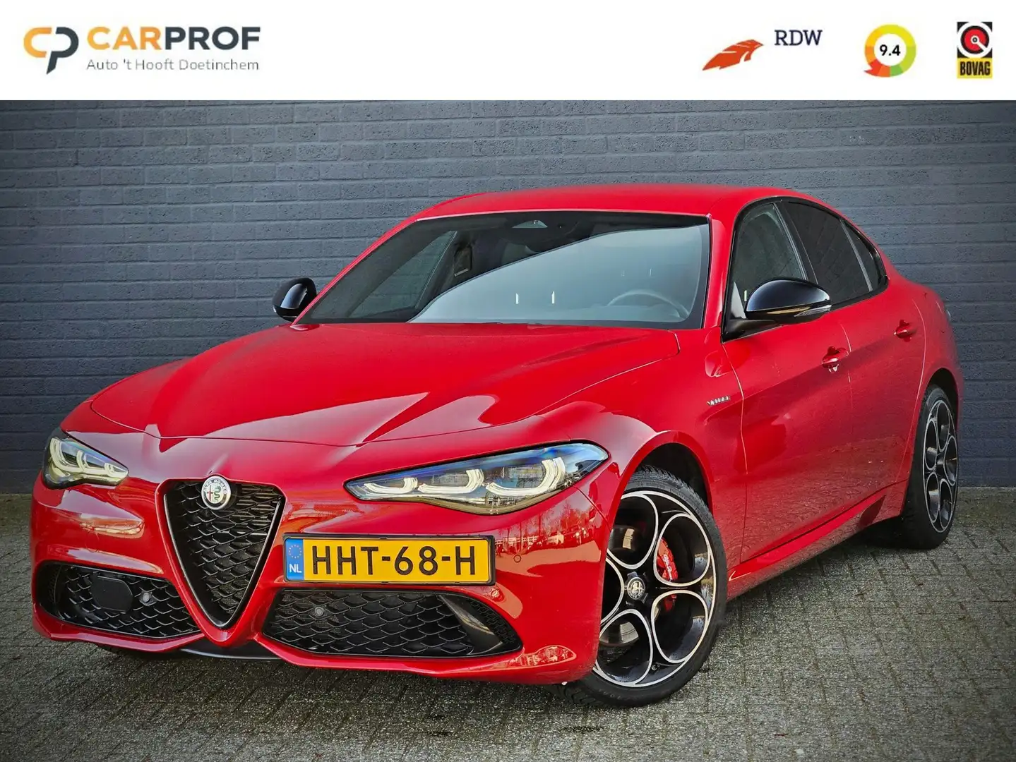 Alfa Romeo Giulia 2.0 T GME AWD Veloce 280PK/MY24/ HARMAN KAR. / RIJ Rood - 1