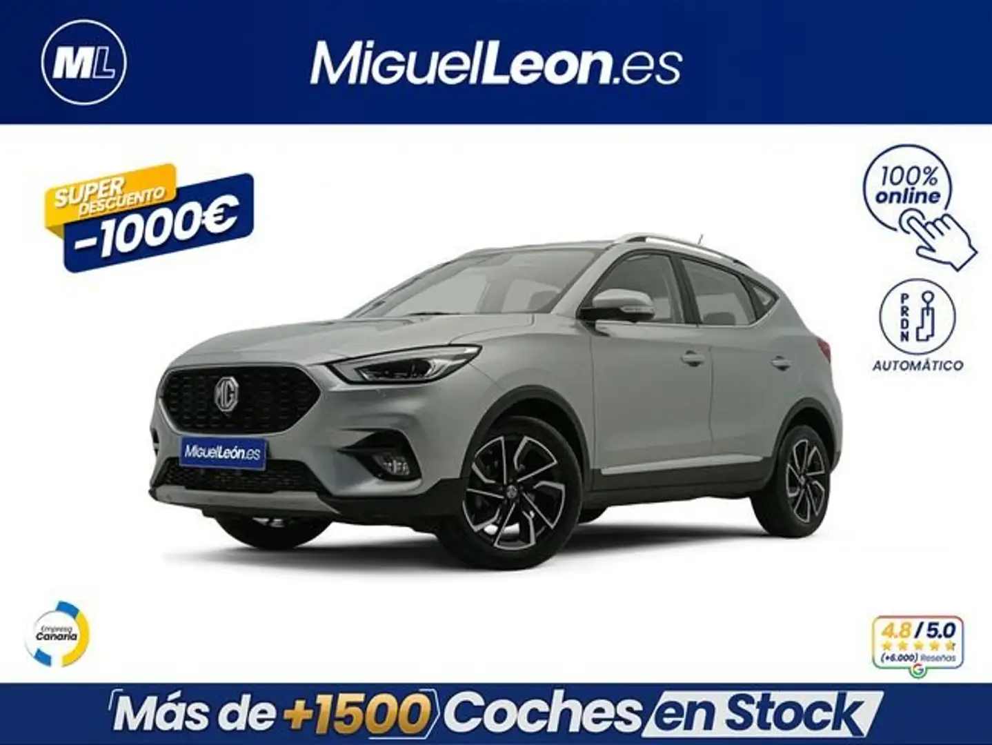 MG ZS 1.0T Luxury Auto Gris - 1