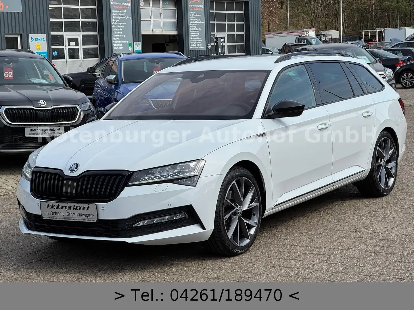 Skoda Superb Combi 2.0 TDI*SPORTLINE*VIRTUAL*LEDER*1HD Weiß - 2
