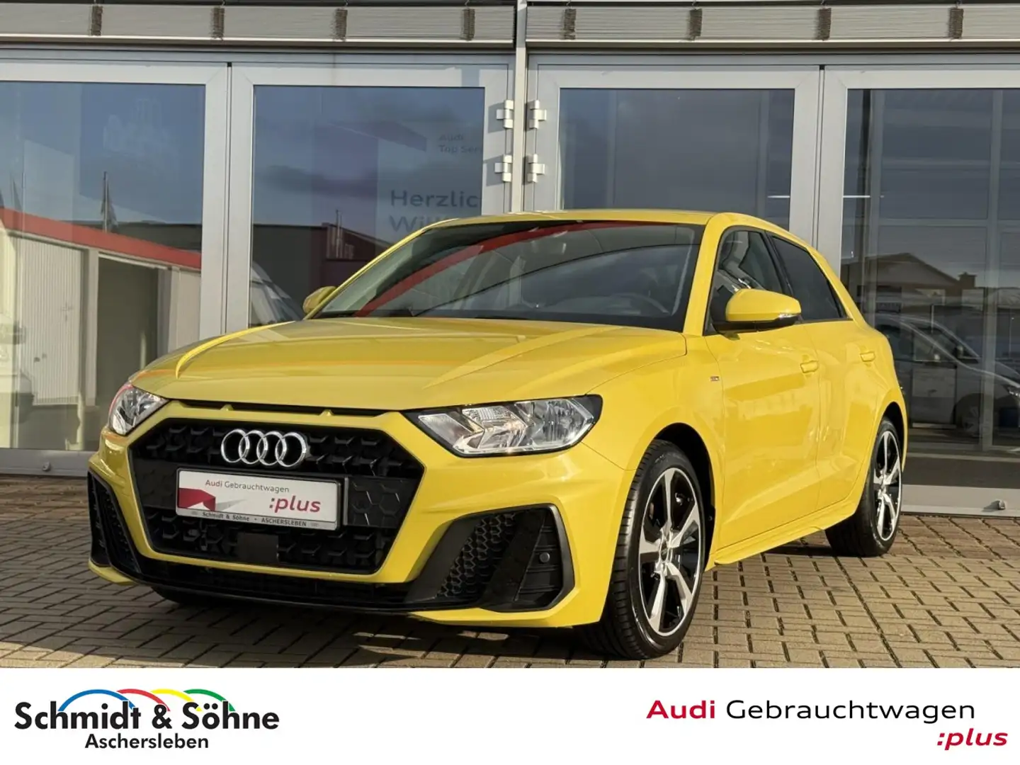 Audi A1 Sportback 1.0 TFSI S line S-tronic VIRTUAL, Klima Gelb - 1