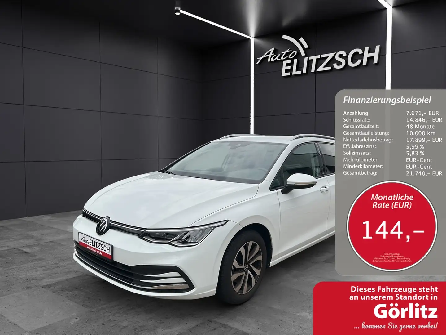 Volkswagen Golf VIII Variant eTSI Active DSG LED ACC SH RearVie... Weiß - 1