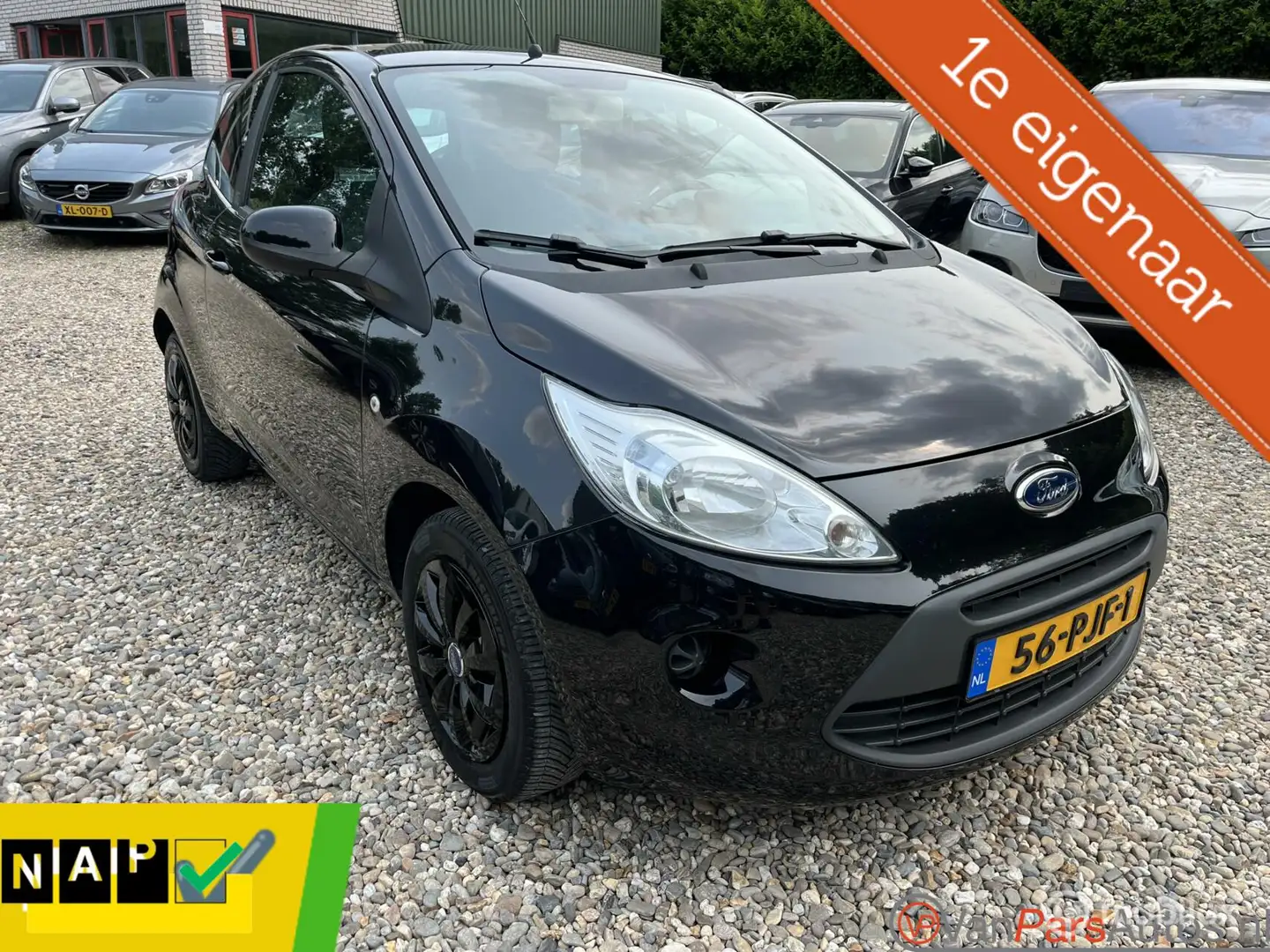 Ford Ka/Ka+ 1.2 Comfort start/stop,Airco,1e eigenaar Zwart - 1