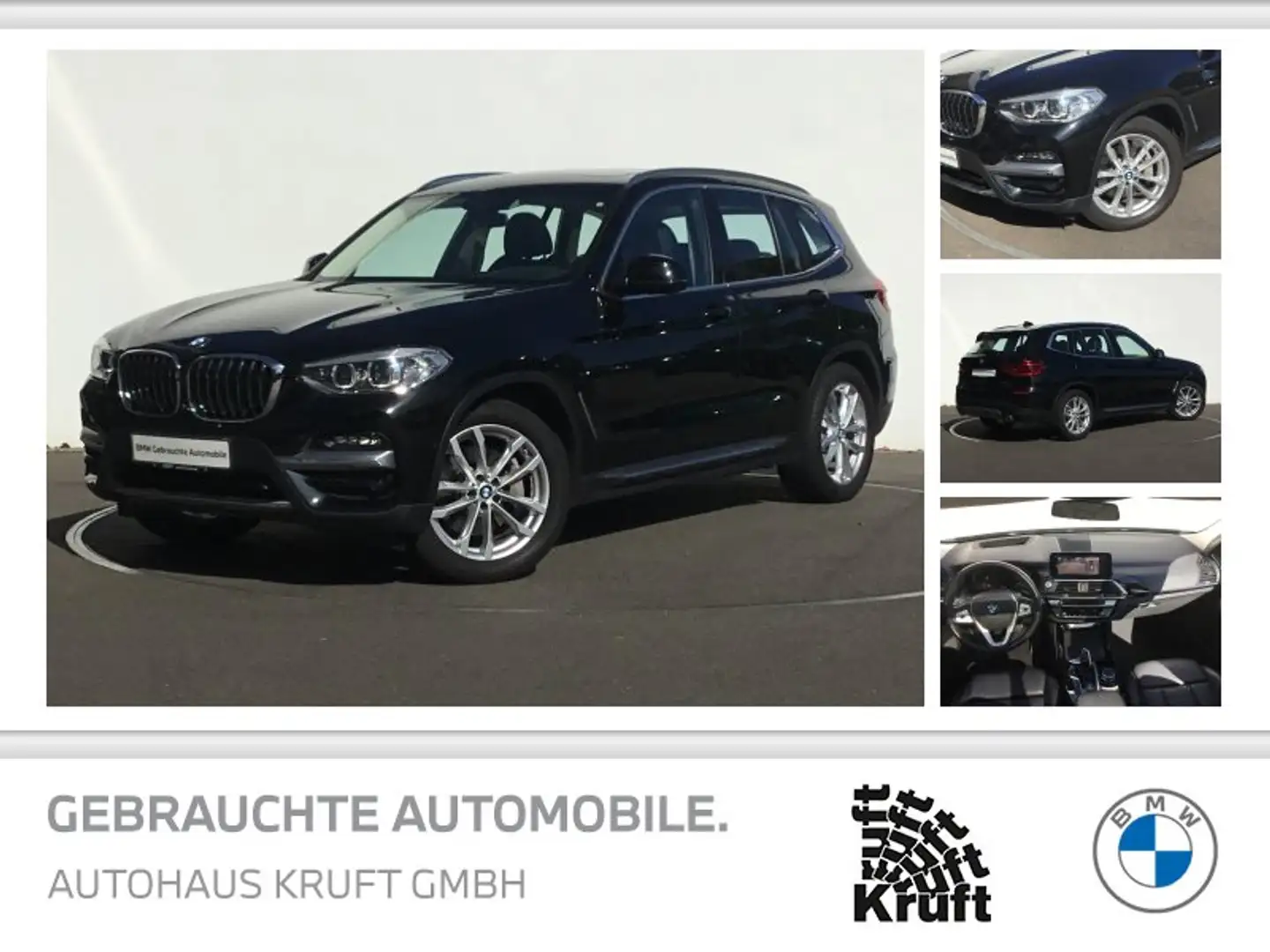 BMW X3 xDrive30i LUXURY+PANO+HUD+AHK+LED+KAMERA Schwarz - 1