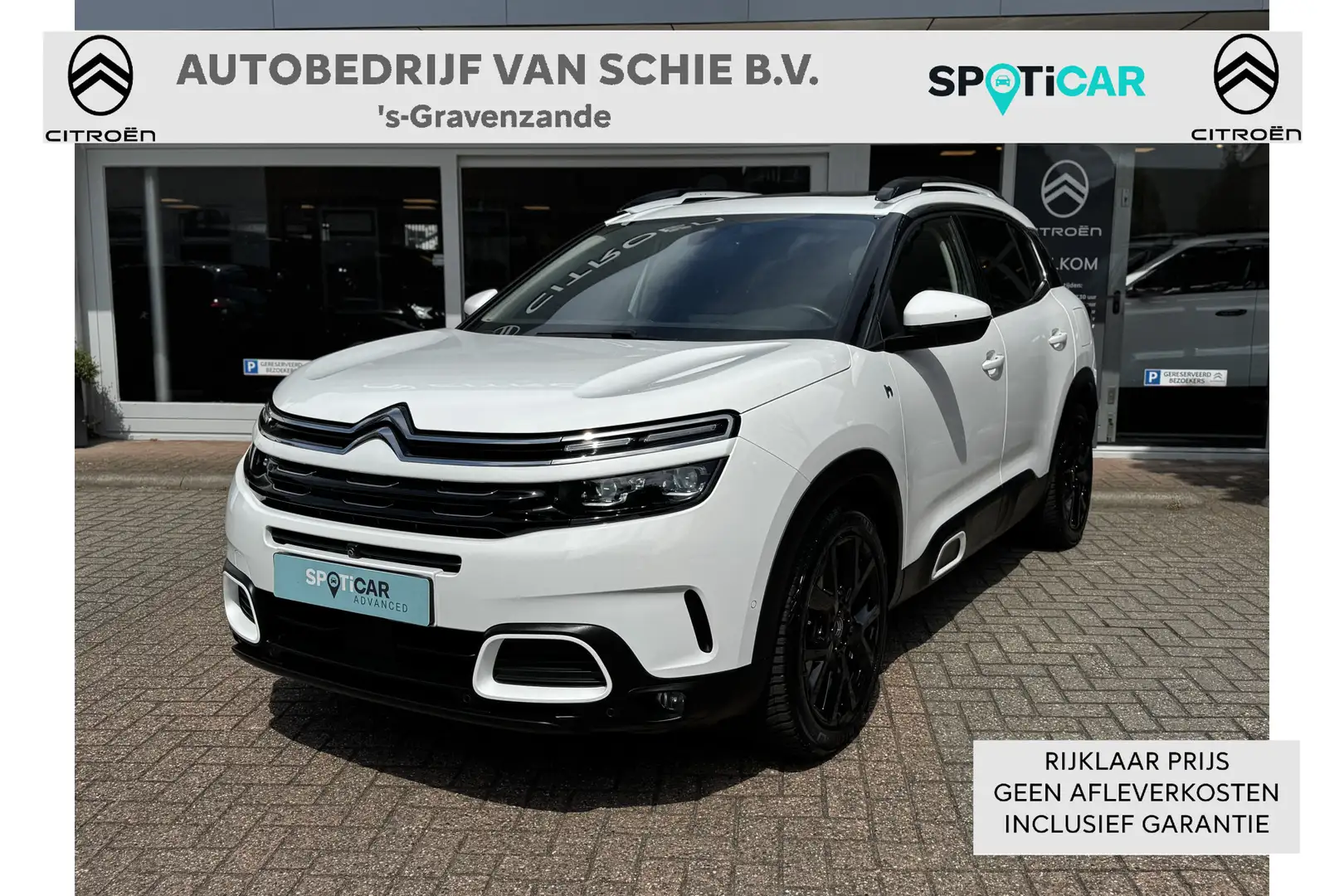 Citroen C5 Aircross Hybrid 225 Shine Trekhaak | Elektr. Schuif Kanteld Wit - 1