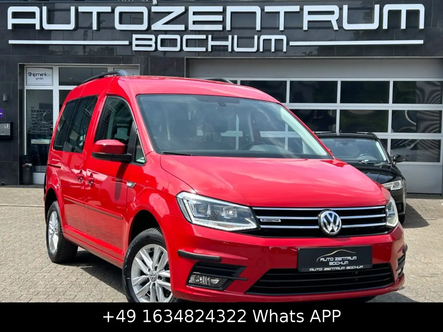 Volkswagen Caddy Comfortline TGI 1.Hand ACC ERDGAS VOM WERK Rot - 1