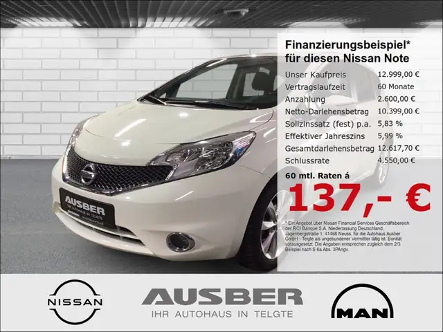Nissan Note Tekna 360°-Kamera Totwinkel-Assist. Navi Ganzjahre