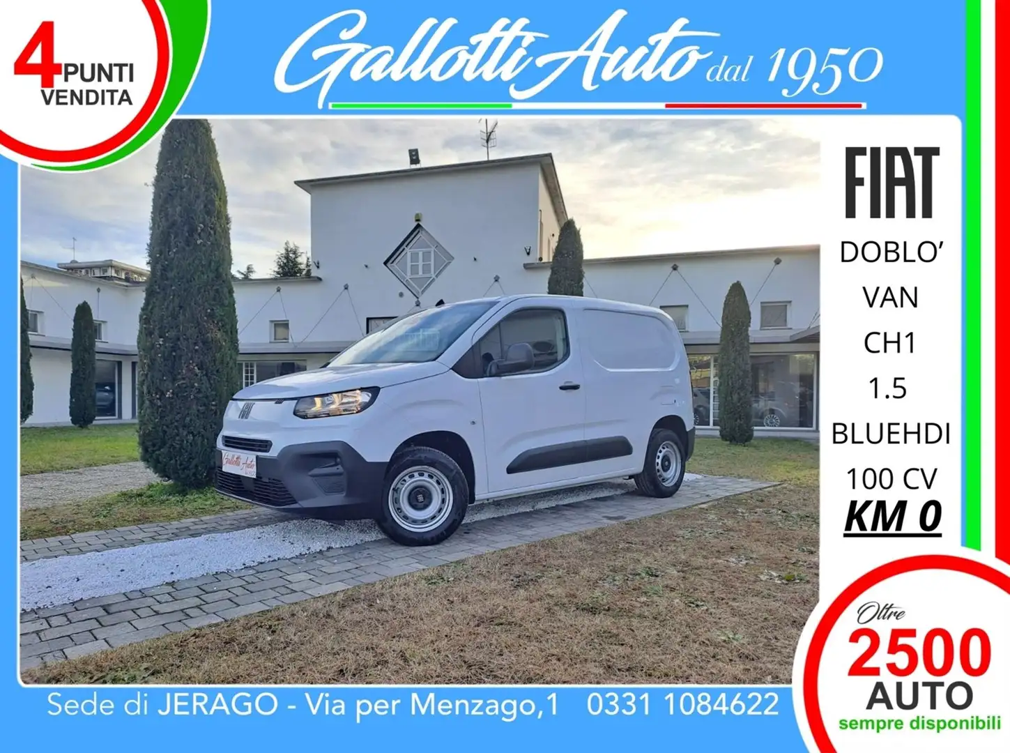 Fiat Doblo VAN 1.5 BLUEHDI 100cv + IVA Gris - 1