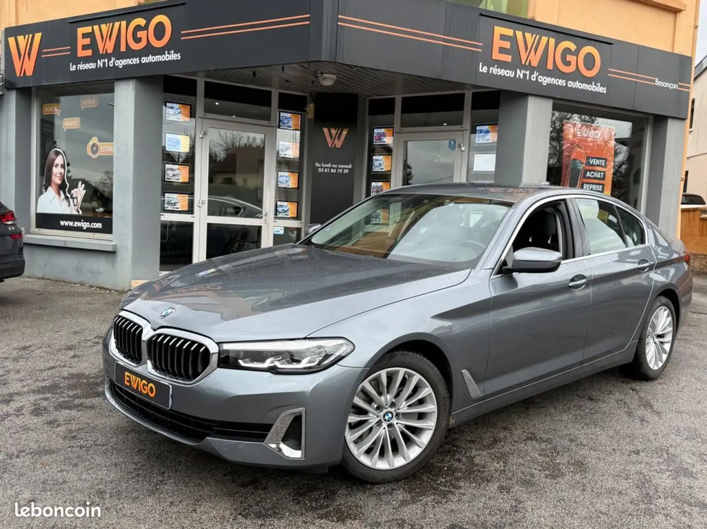 BMW 520 serie 2.0 520 i 185 ch mhev hybrid luxury line Gris - 1