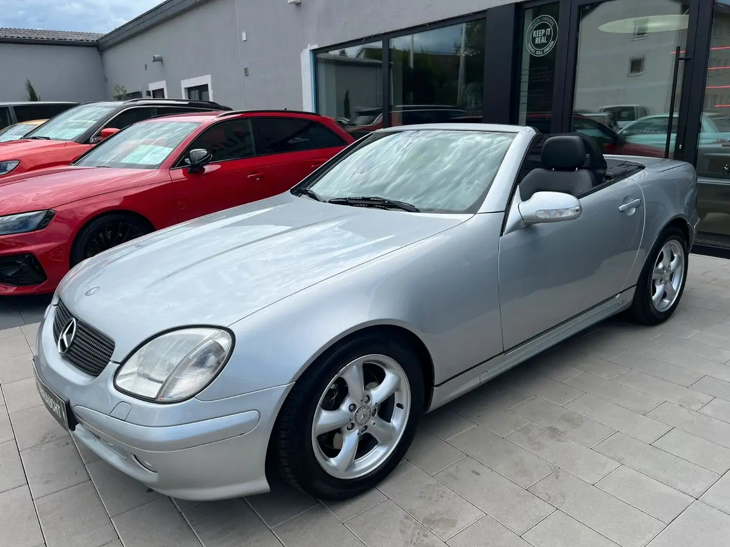 Mercedes-Benz SLK 320 *1.Hand*Holz*HU07/2027*Scheckheftgepflegt Argintiu - 2