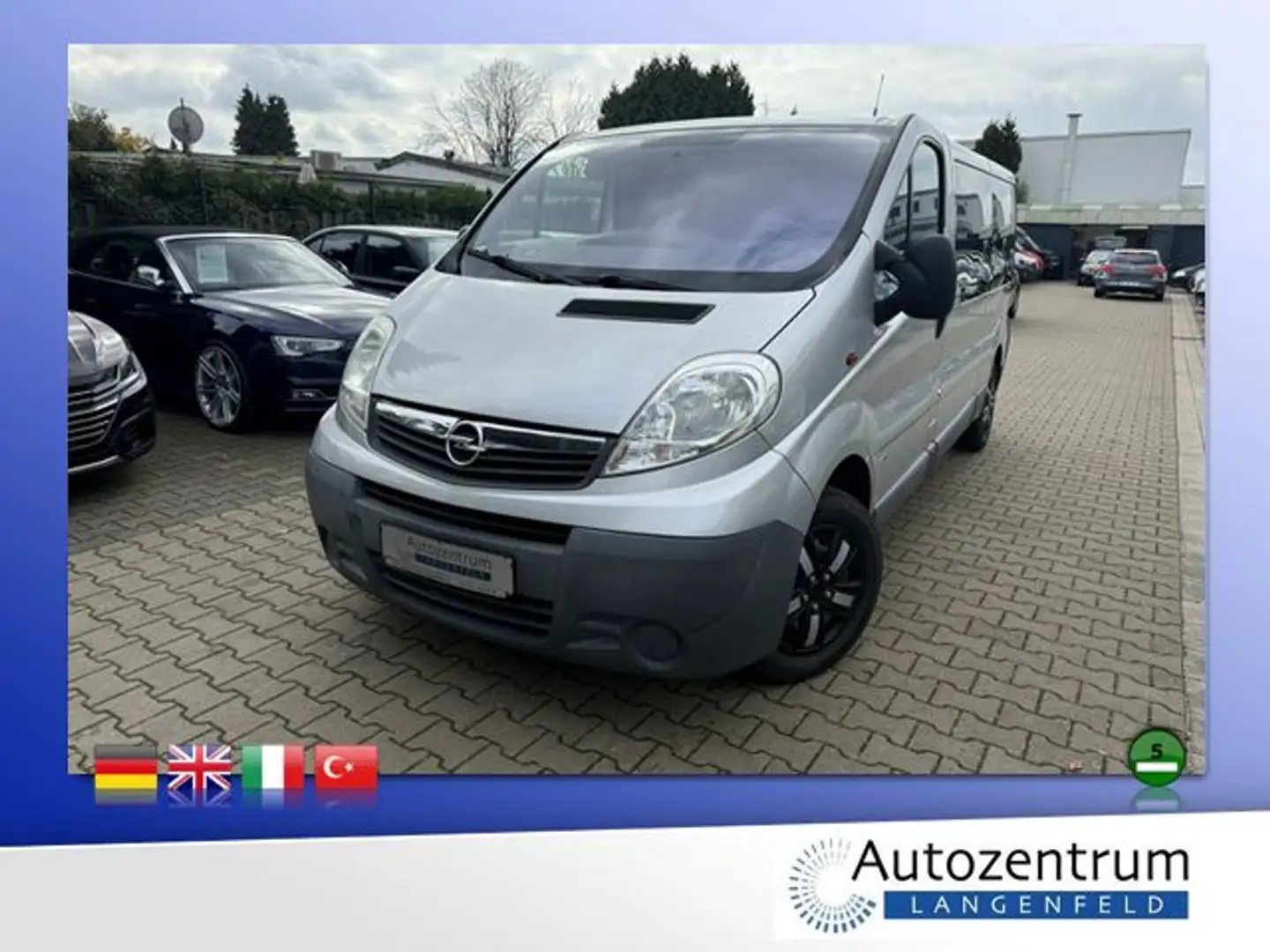 Opel Vivaro 2.0 CDTI L2H1 2.9t *KLIMA*AHK*9SITZER* Argent - 1