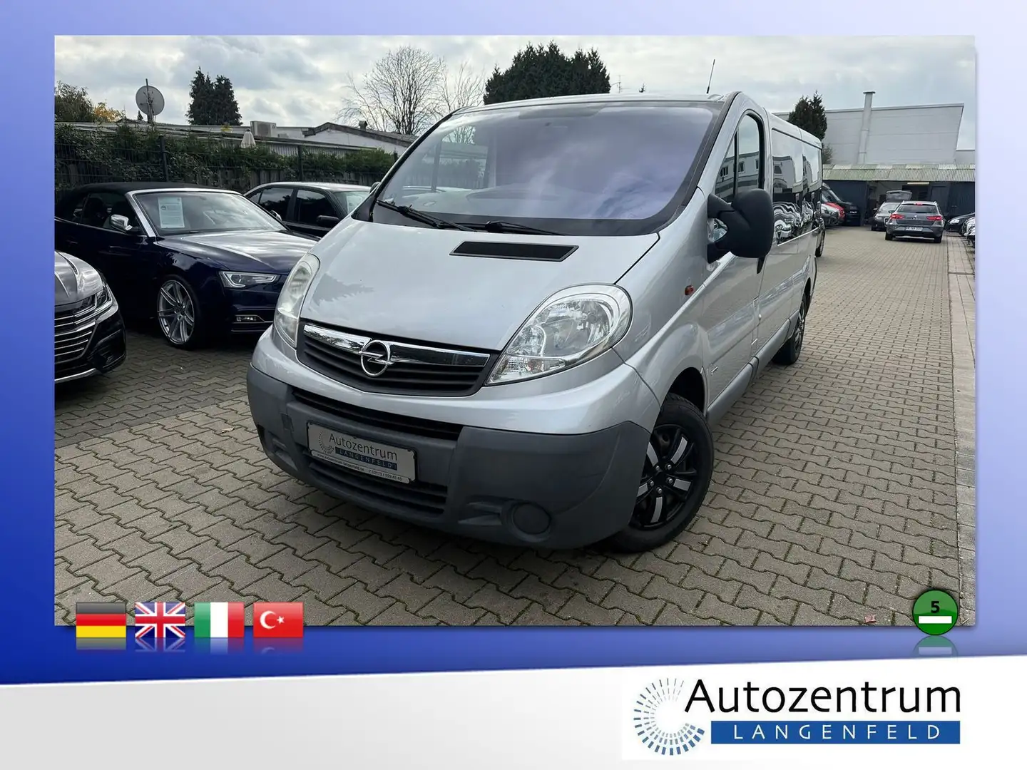 Opel Vivaro 2.0 CDTI L2H1 2.9t *KLIMA*AHK*9SITZER* Silber - 1