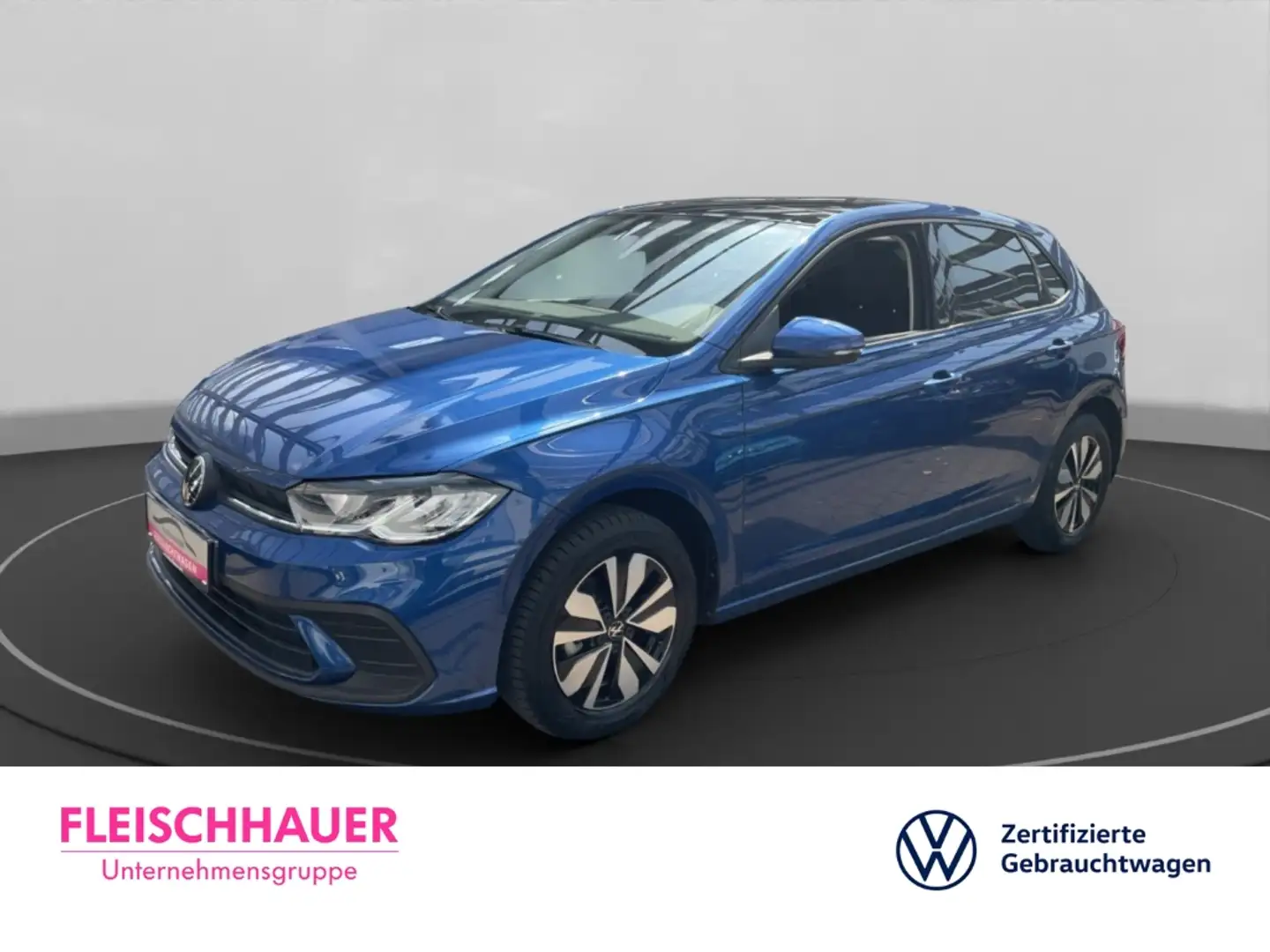 Volkswagen Polo VI 1.0 TSI DSG El. Panodach Navi Digitales Cockpit Blauw - 1