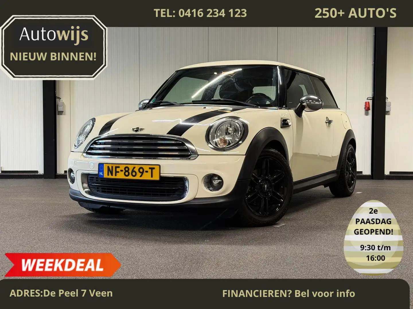 MINI One Mini 1.6 Chili|NAV|CRUISE|STOELVERW|LM-VELG Blanco - 1